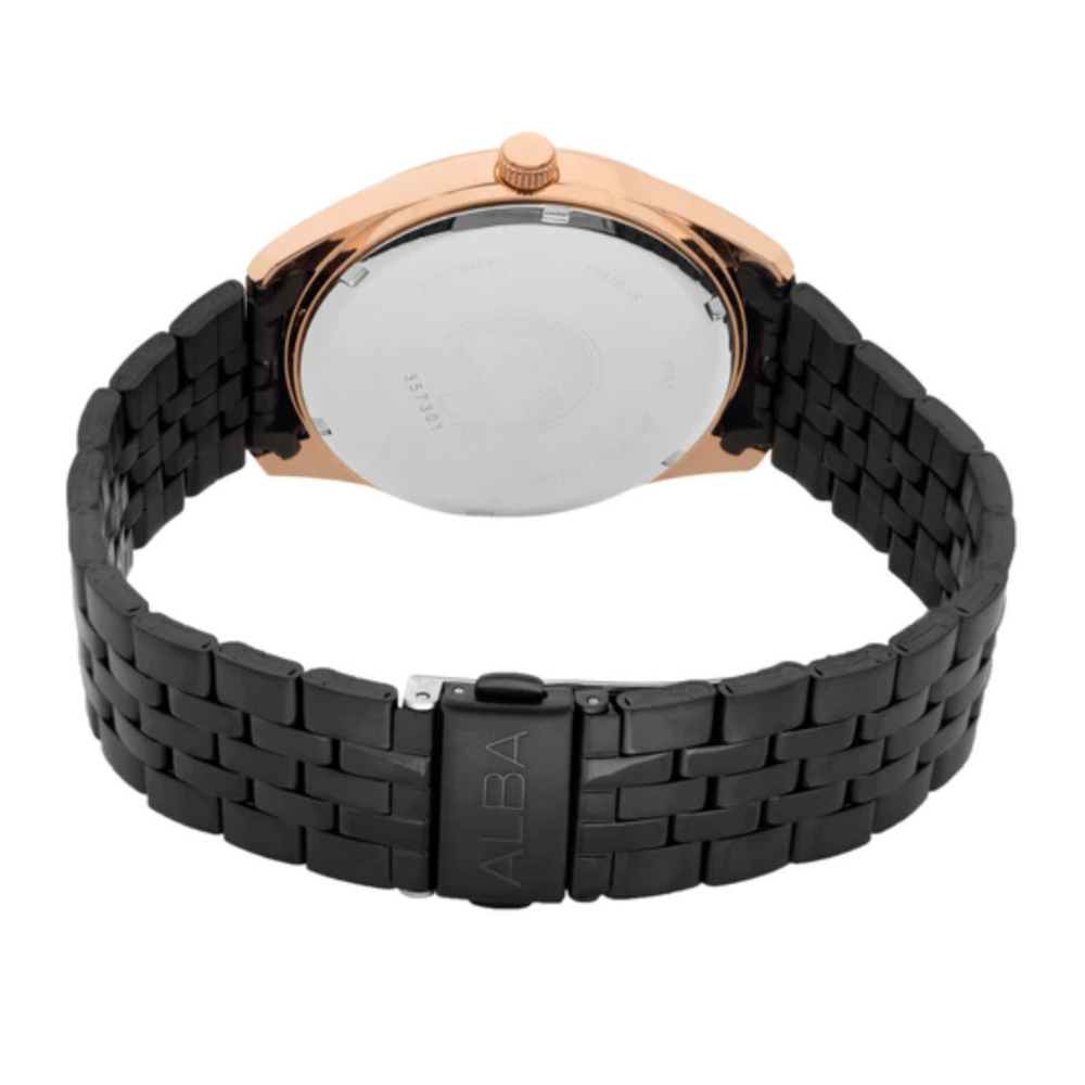 ALBA Onyx Black Dial Watch AS9S04X1 - KRISHNA WATCH COMPANY