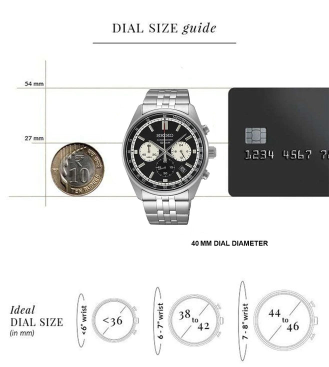 SEIKO Dress Chronograph Watch for Men SSB429P1