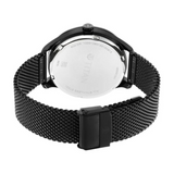 Titan Black and Gold Black Dial Analog with Day and Date Stainless Steel Strap Watch for Men - 1833NM01