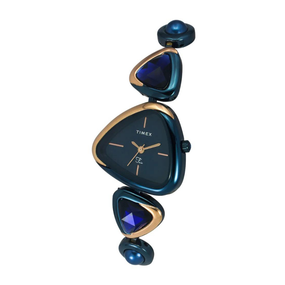 Timex Women Blue Triangle Analog Dial Watch - TWEL17702 - KRISHNA WATCH COMPANY