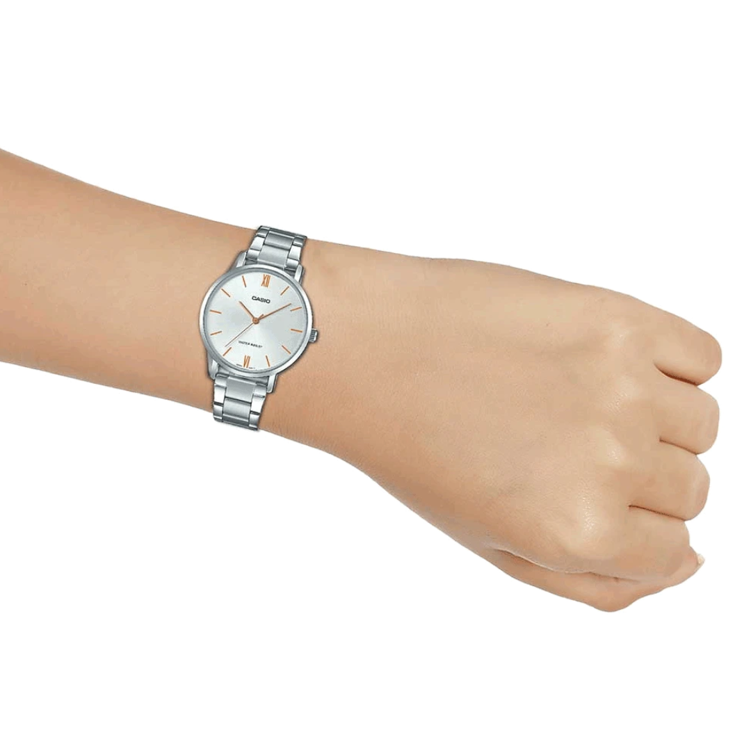 CASIO ENTICER LADIES LTP-VT01D-7BUDF - A1625 - KRISHNA WATCH COMPANY