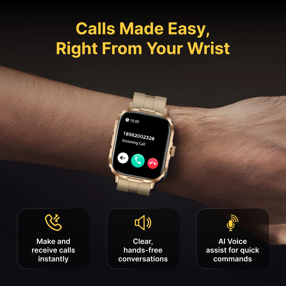 Timex iConnect Go+ 1.83"(4.64 cm) Display with Metallic Body and BT Calling Smartwatch For Unisex - TWIXW1001T - KRISHNA WATCH COMPANY