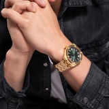 Guess astrological Men's Gold Tone Analog Watch - GW0575G2