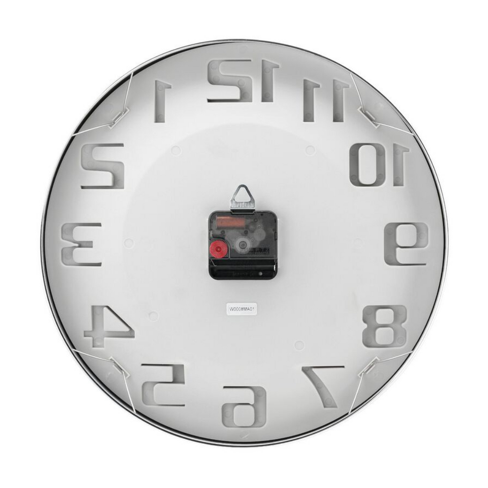 Metallic Wall Clock - Moulded Dial with solid numbers - W0008MA01 - KRISHNA WATCH COMPANY