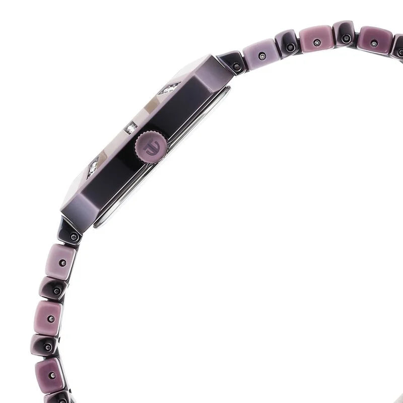 TITAN Glitz Purple Dial Metal & Plastic Strap Watch for Women 95208QD01 - KRISHNA WATCH COMPANY