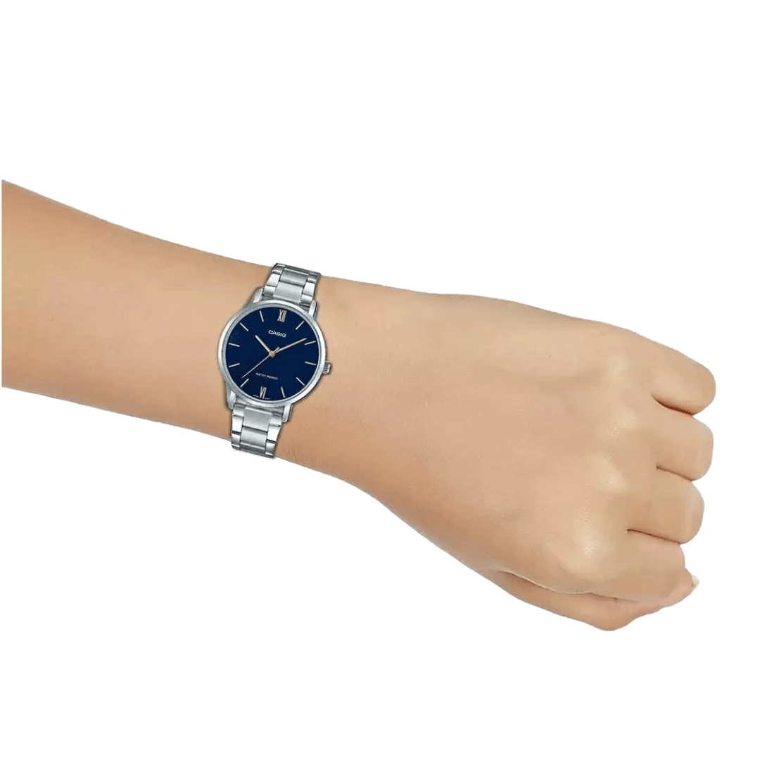Casio ENTICER LADIES LTP-VT01D-2BUDF - A1623 - KRISHNA WATCH COMPANY