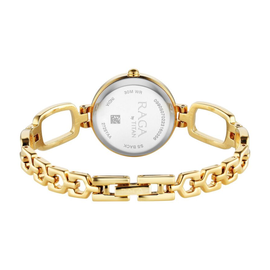 Titan Raga Champagne Dial Watch for Women - 2725YM01 - KRISHNA WATCH COMPANY