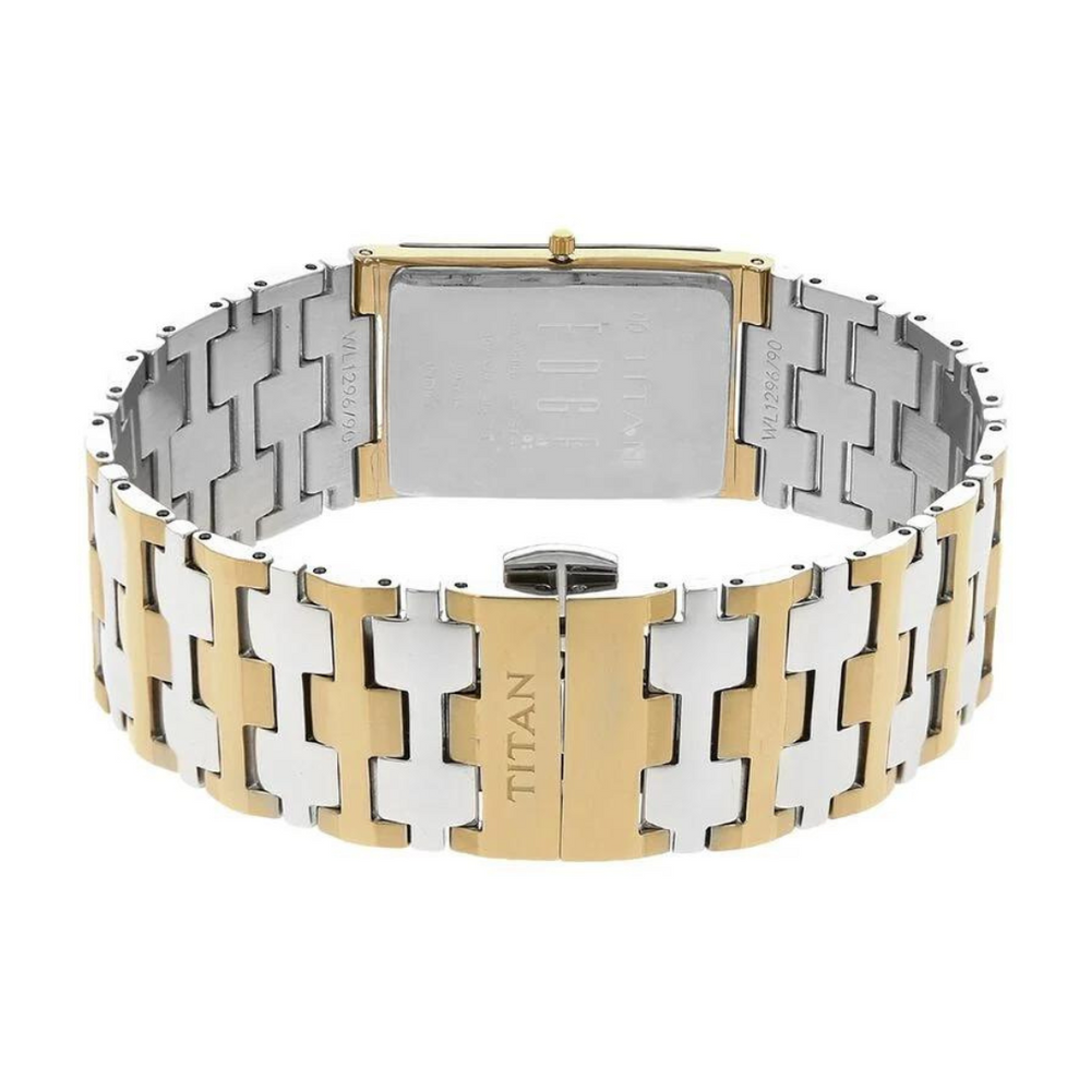 Titan Quartz Analog Silver Dial Stainless Steel Strap Watch for Men 1296BM02 - KRISHNA WATCH COMPANY