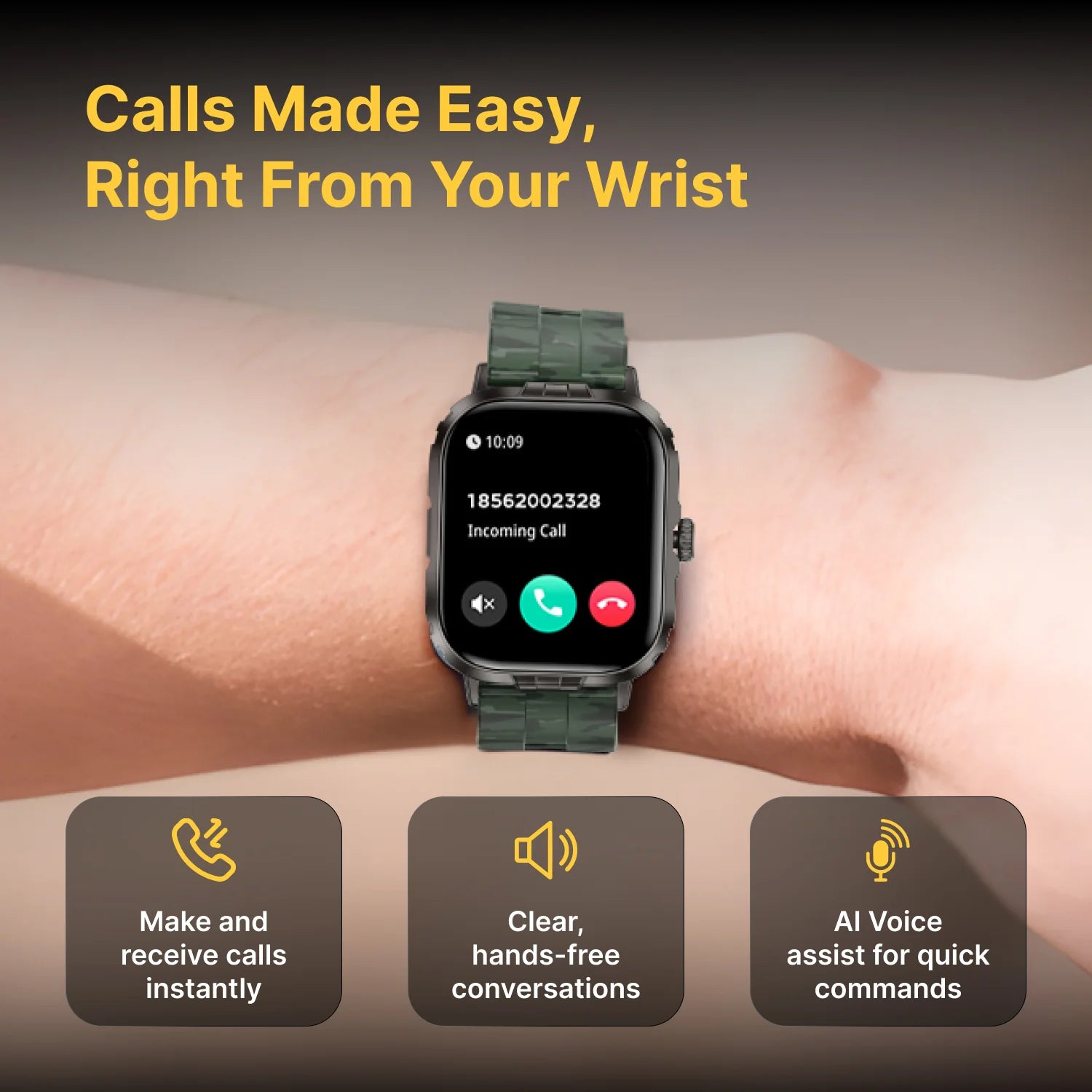 Timex iConnect Go+ 1.83"(4.64 cm) Display with Metallic Body and BT Calling Smartwatch For Unisex - TWIXW1003T - KRISHNA WATCH COMPANY