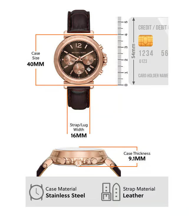 Michael Kors Maren Chronograph Watch for Women - MK7497 - KRISHNA WATCH COMPANY