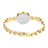 Titan Quartz Analog with Day and Date Champagne Dial Metal Strap Watch for Women 2601YM03