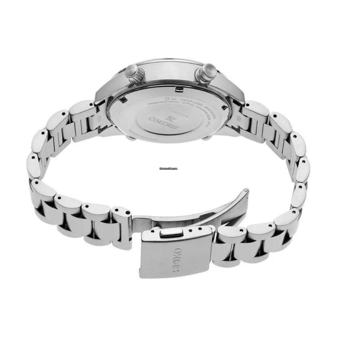 SEIKO Prospex Panda One Hundredth of a Second Speedtimer Solar Chronograph SFJ001P1 - KRISHNA WATCH COMPANY