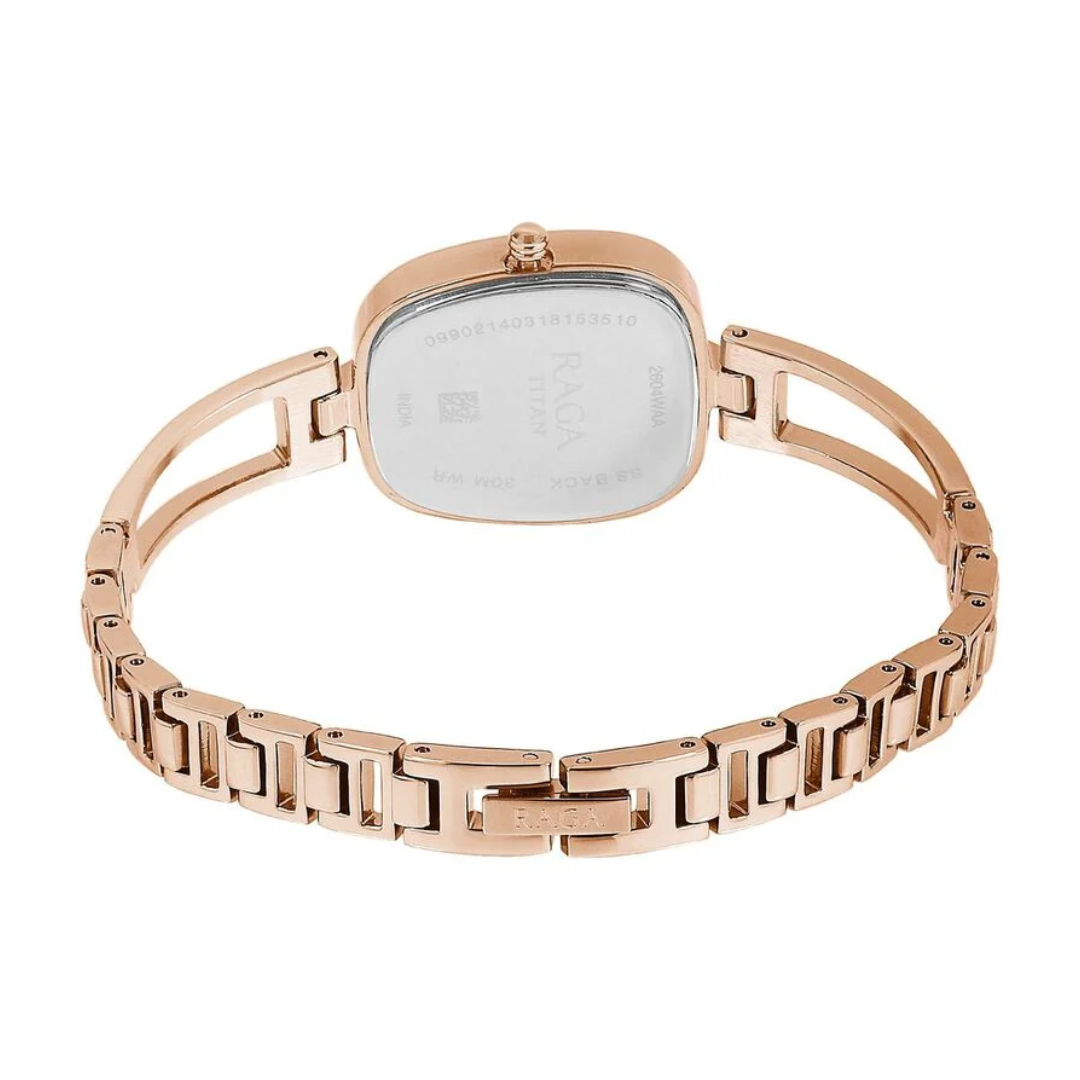 Titan Raga Viva Grey Dial Analog Gold watch for Women - 2604WM01 - KRISHNA WATCH COMPANY