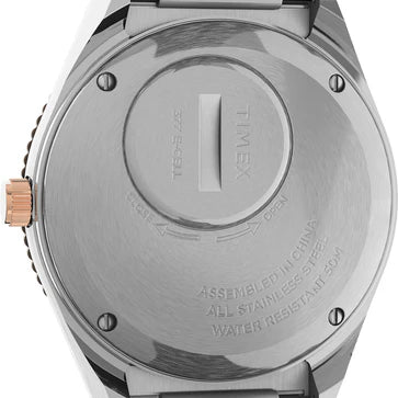 Timex 3 Hands Women's Analog Silver Dial Coloured Quartz Watch, Round Dial With 36 Mm Case Width - TW2U95600UJ - KRISHNA WATCH COMPANY