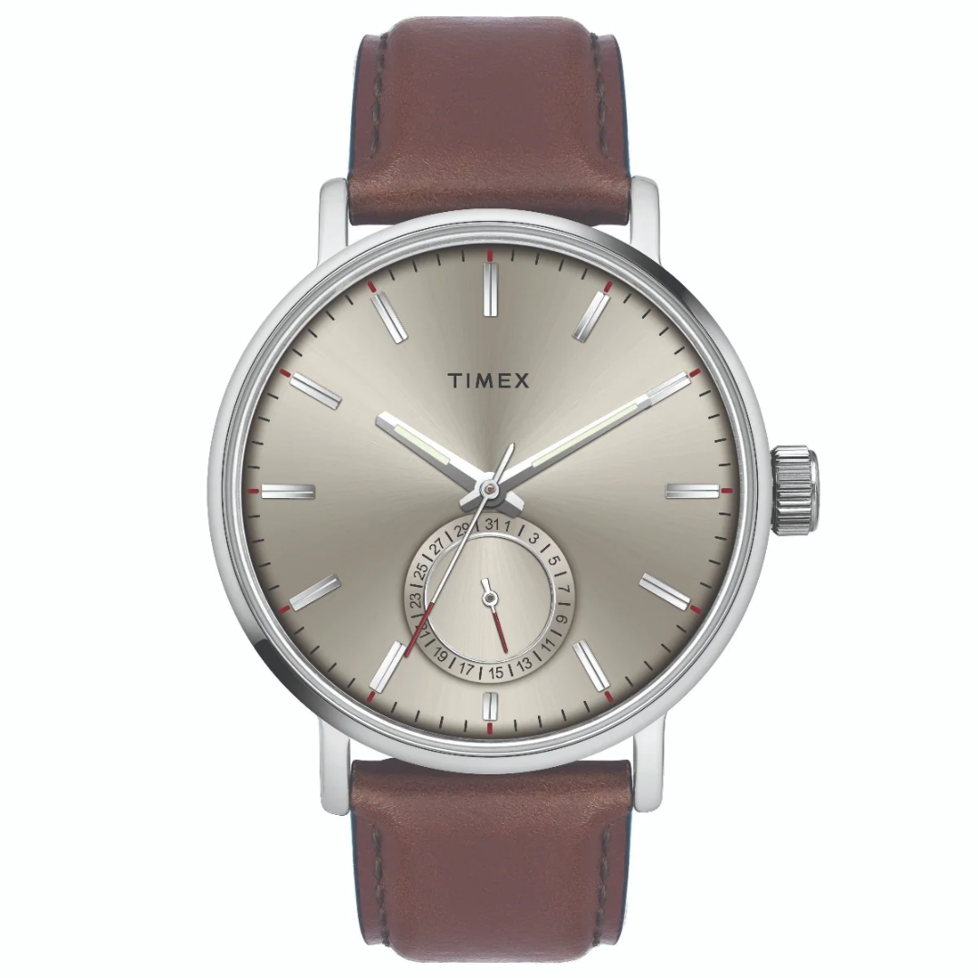 Timex Fashion Men's Grey Dial Round Case Date Function Watch -TWEG20000 - KRISHNA WATCH COMPANY