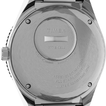 Timex 3 Hands Men's Analog Black Dial Coloured Quartz Watch, Round Dial With 38 Mm Case Width - TW2U61800U9 - KRISHNA WATCH COMPANY
