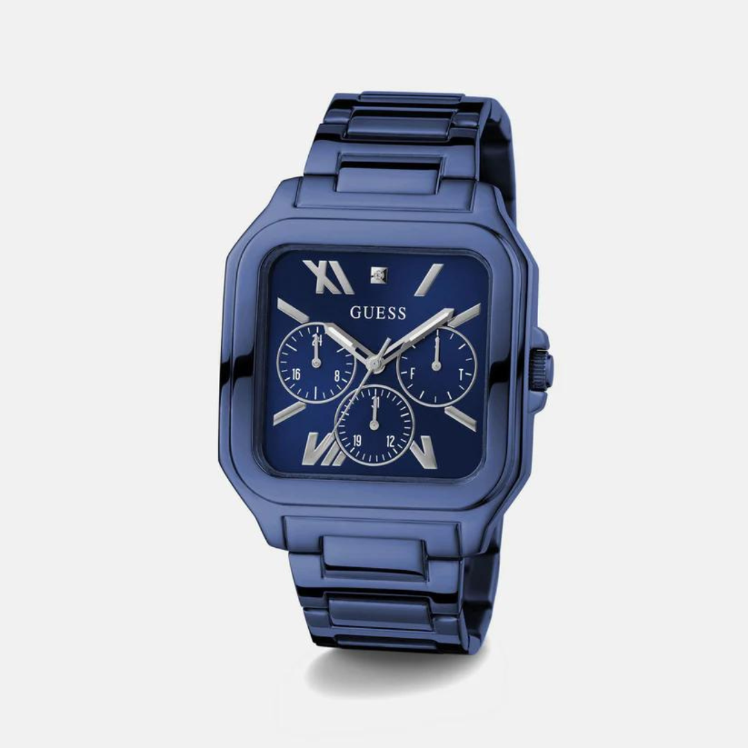 Guess Male Blue Chronograph Stainless Steel Watch GW0631G3 - KRISHNA WATCH COMPANY