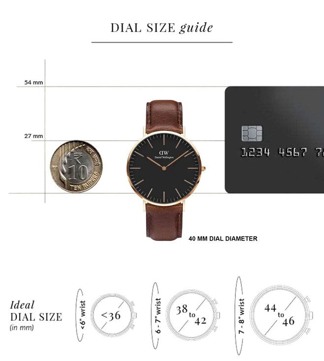 DANIEL WELLINGTON Classic Analog Watch for Men DW00100125 - KRISHNA WATCH COMPANY