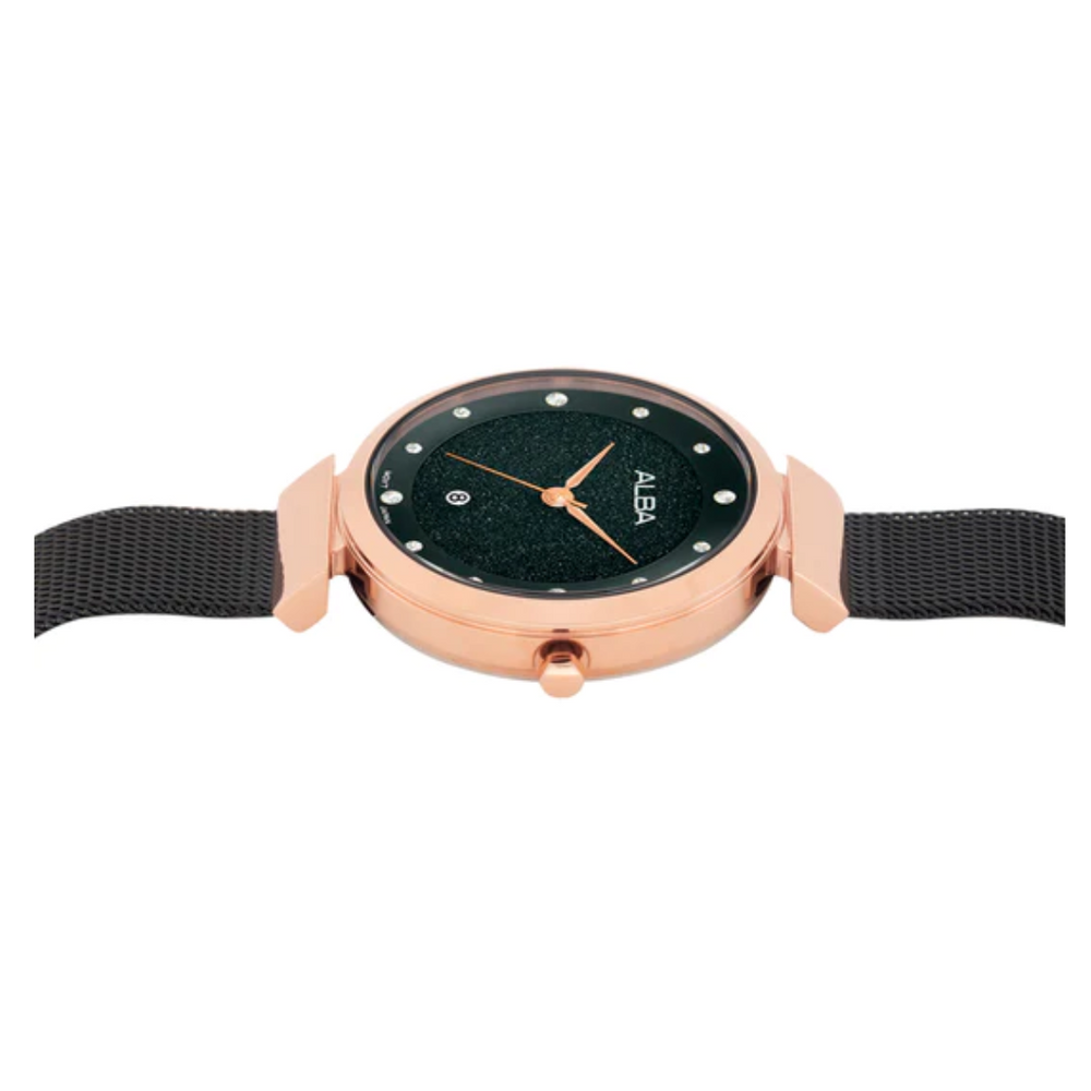 ALBA Black Shimmer Ladies Watch AH7BZ8X1 - KRISHNA WATCH COMPANY