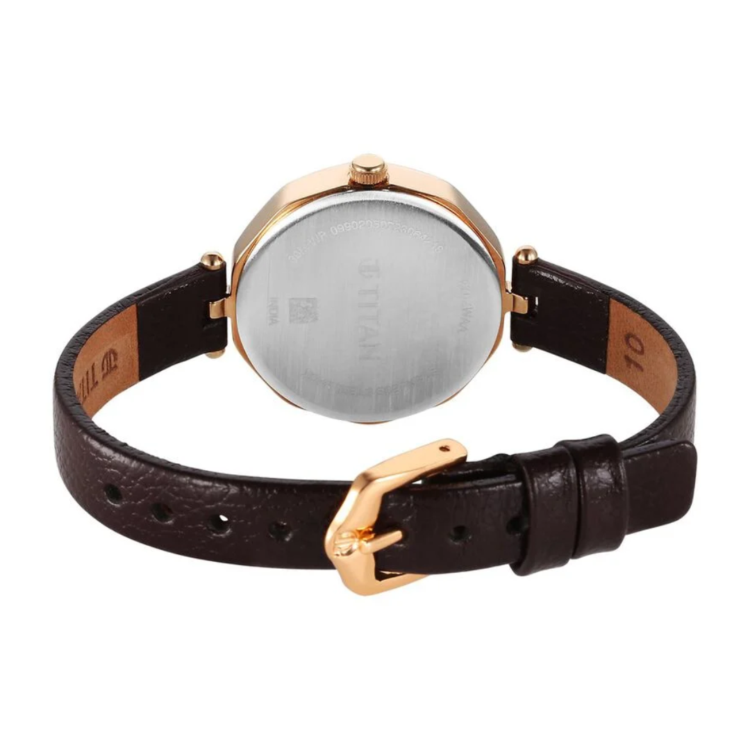 Titan Karishma Quartz Analog Maroon Dial Watch for Women - 2702WL01 - KRISHNA WATCH COMPANY
