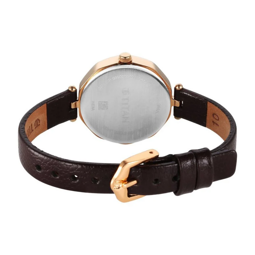 Titan Karishma Quartz Analog Maroon Dial Watch for Women - 2702WL01 - KRISHNA WATCH COMPANY