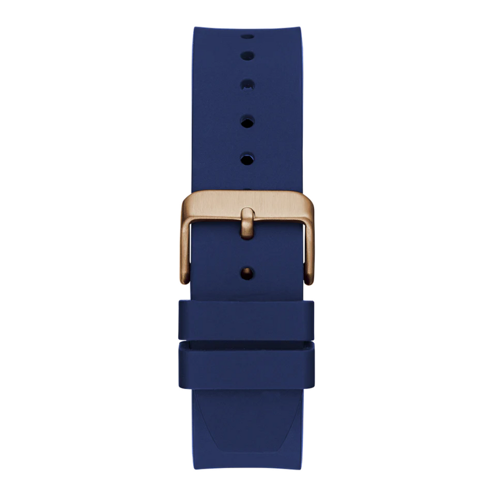 Guess Men's Blue Rose Gold Tone Analog Watch GW0663G3 - KRISHNA WATCH COMPANY