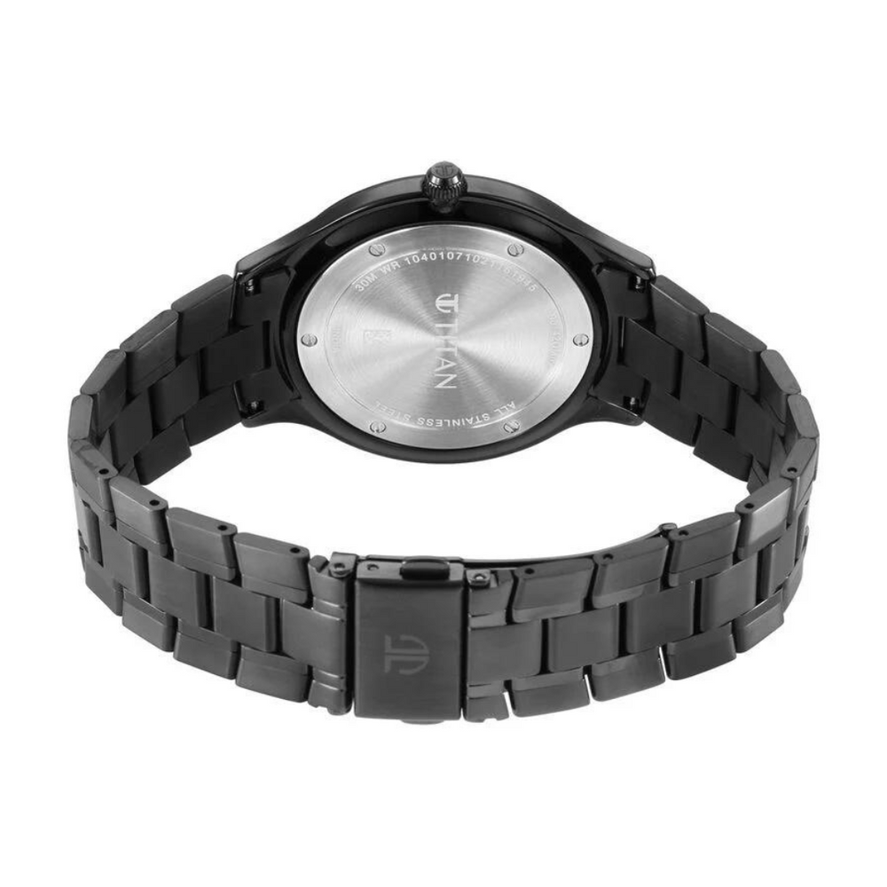 Titan Classique Slimline Silver Dial Analog with Date Stainless Steel Strap watch for Men 90142KM01 - KRISHNA WATCH COMPANY