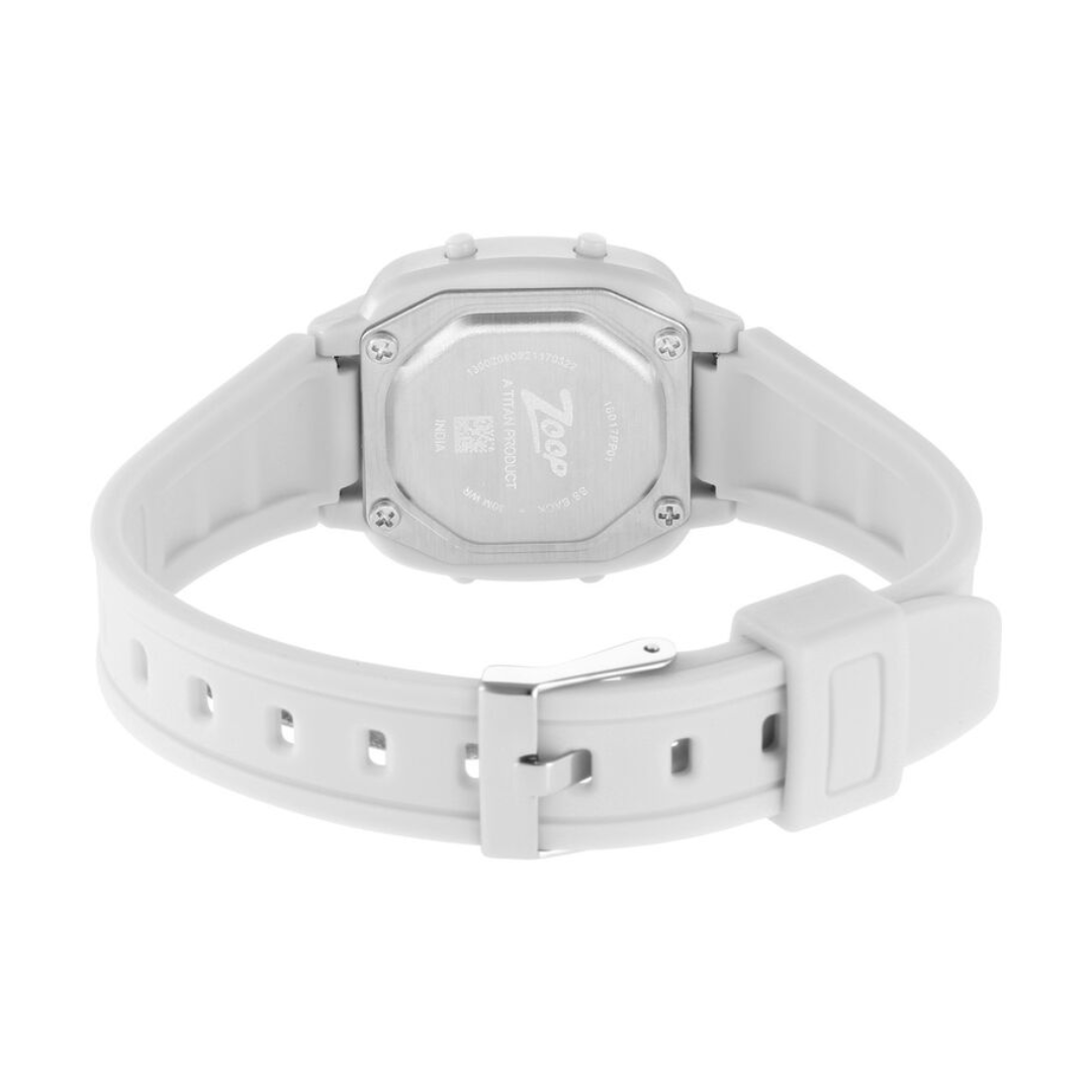 Zoop By Titan Digital White Dial Plastic Strap Watch for Kids 16017PP01 - KRISHNA WATCH COMPANY