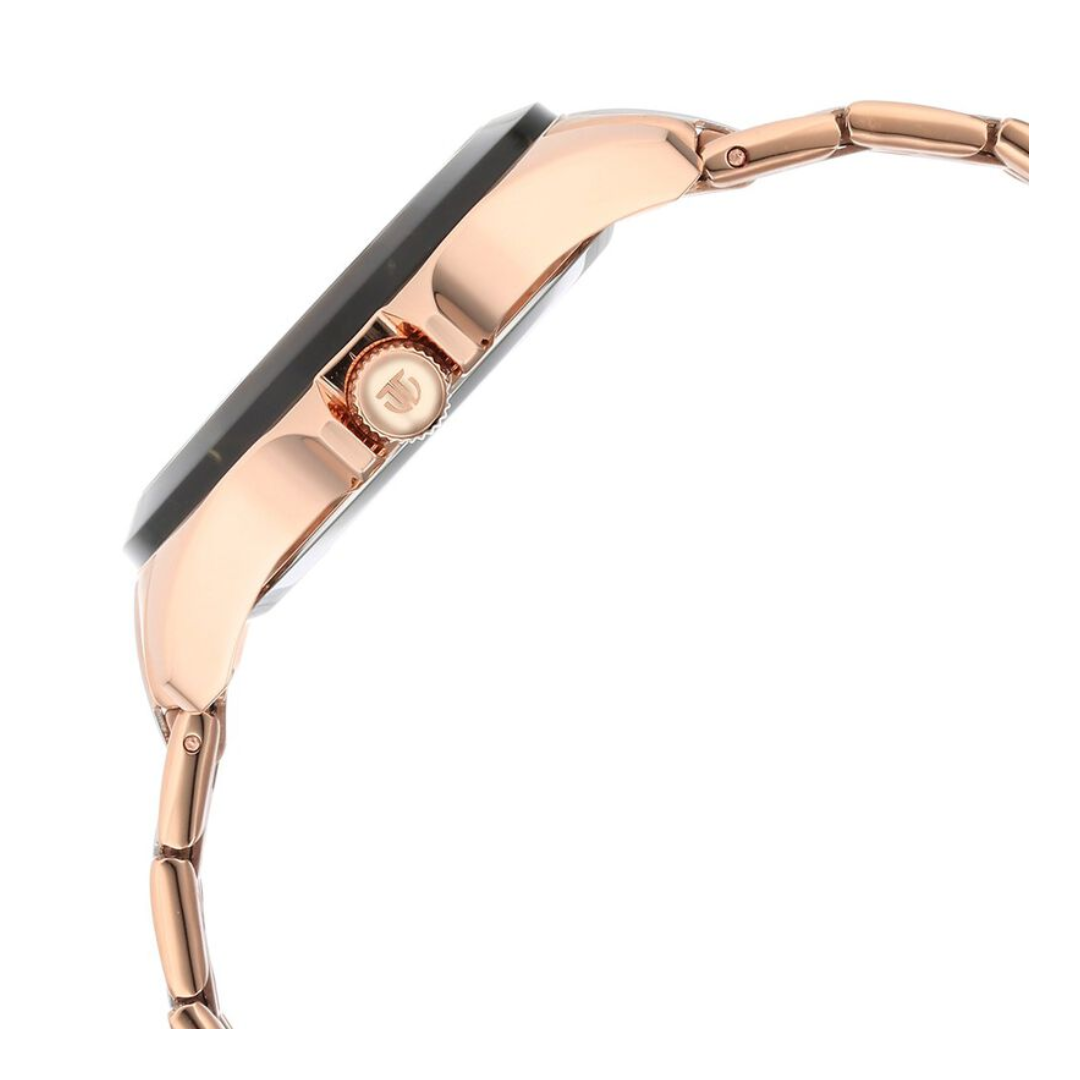 Titan Acetate Black Dial Analog with Day and Date Stainless Steel Strap Watch for Women 95186KM02 - KRISHNA WATCH COMPANY