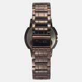 TIMEX Men's Brown Round Chronograph Stainless Steel Watch TW000U324