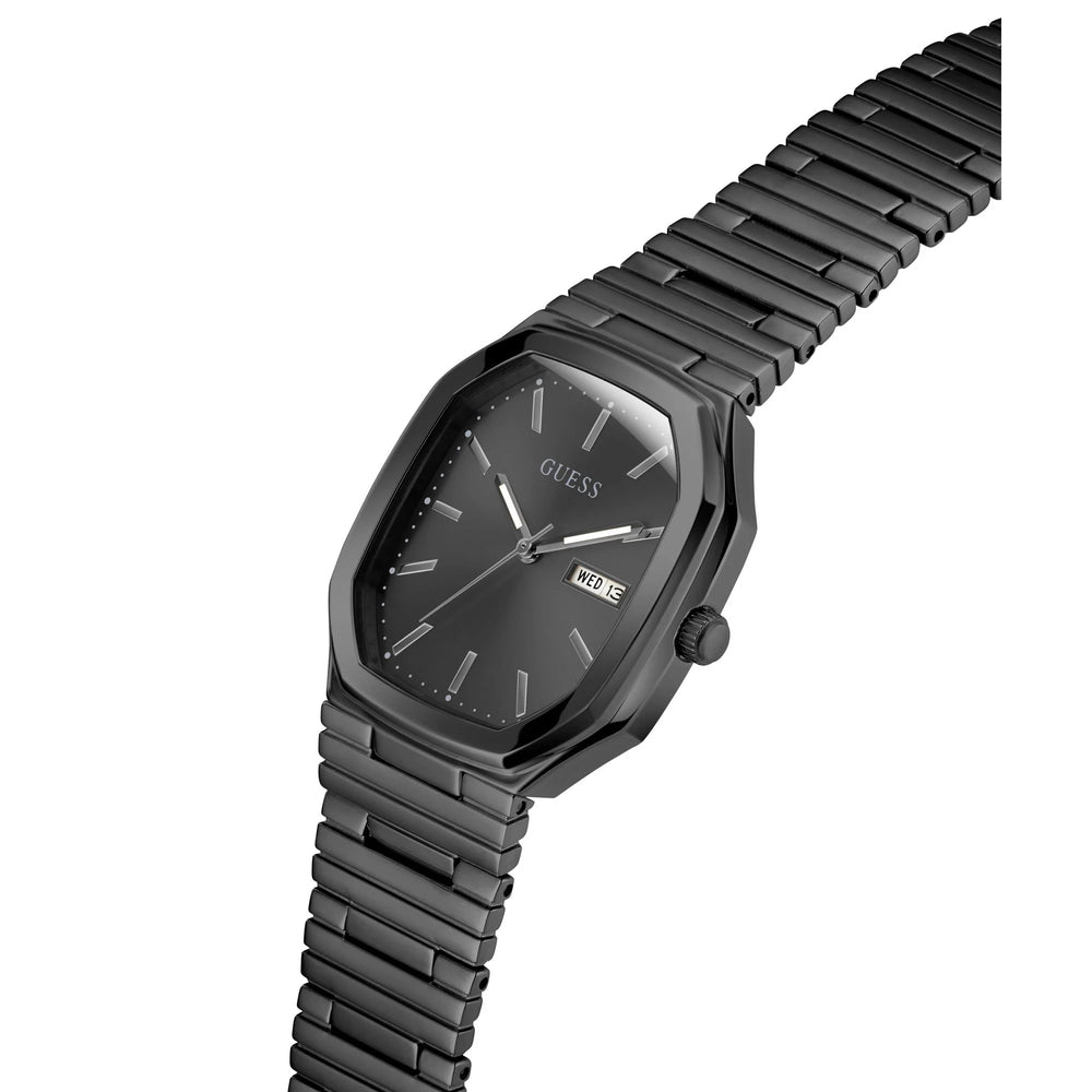 Guess Oliver Black Rectangle Quartz Men Watch - GW0978G4 - KRISHNA WATCH COMPANY
