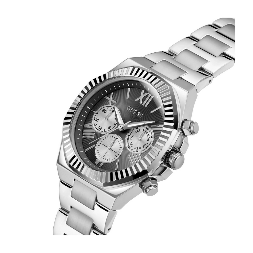 Guess Men's Watch Black Dial Silver Tone Case Quartz - GW0703G1 - KRISHNA WATCH COMPANY