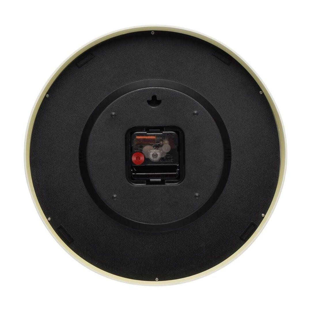 Classic Off White Wall Clock with Silent Sweep Technology -  W0043PA06A