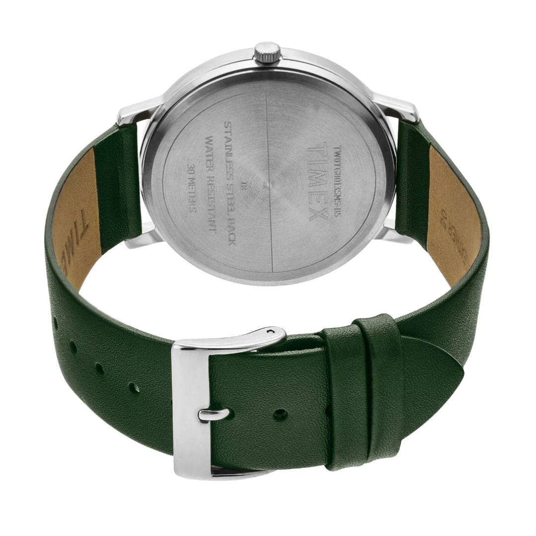 Timex Men Silver Round Analog Brass Dial Watch - TW0TG8013 - KRISHNA WATCH COMPANY