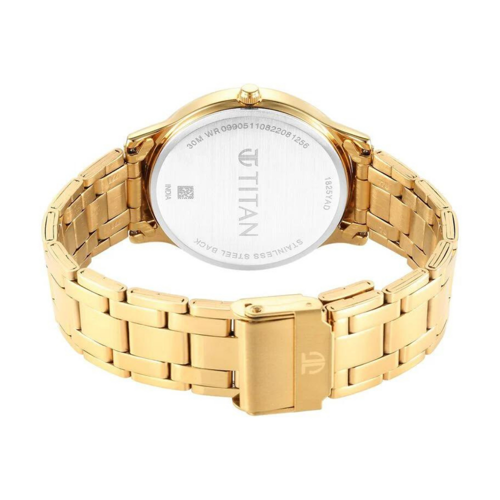 Titan Karishma Radiance White Dial Analog Stainless Steel Strap Watch for Men - 1825YM06 - KRISHNA WATCH COMPANY