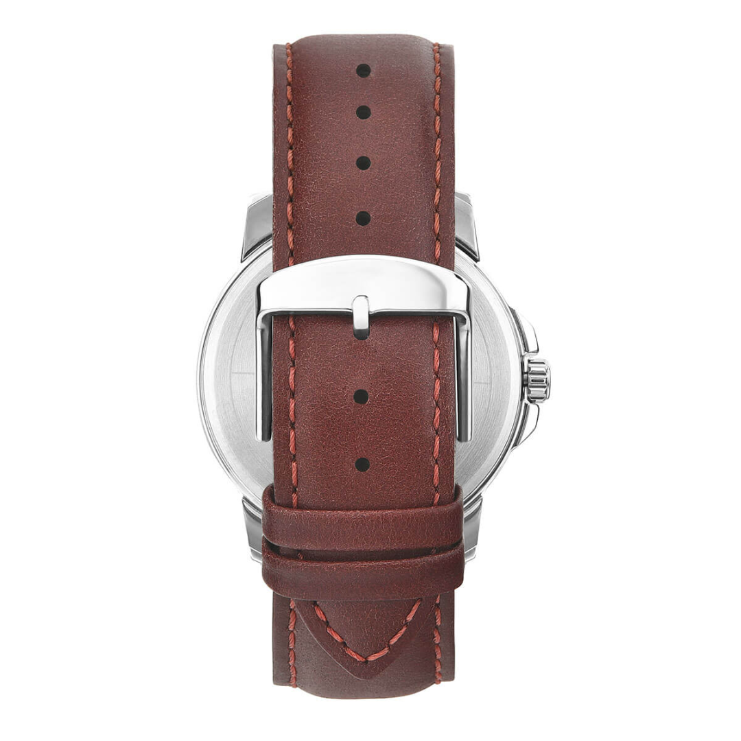 Timex Fashion Men's Silver Dial Round Case Day Date Function Watch -TWEG17210 - KRISHNA WATCH COMPANY