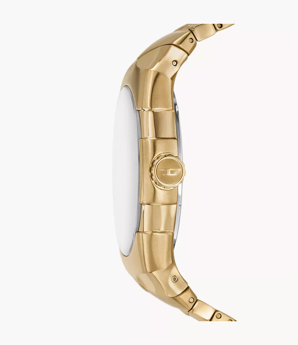 Diesel D-Sruptor Three-Hand Gold-Tone Stainless Steel Watch DZ2214 - KRISHNA WATCH COMPANY