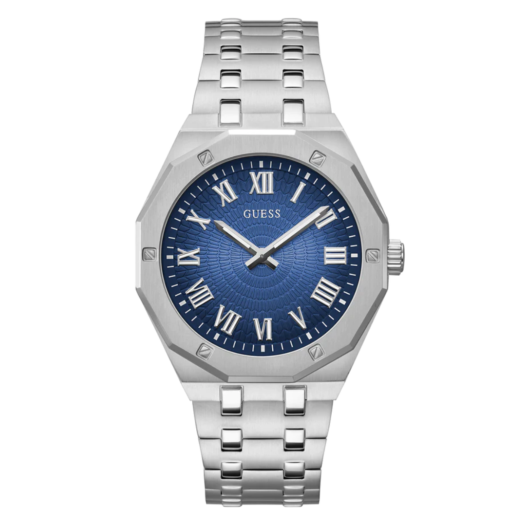 Guess Men's Silver Tone Analog Watch GW0575G4 - KRISHNA WATCH COMPANY