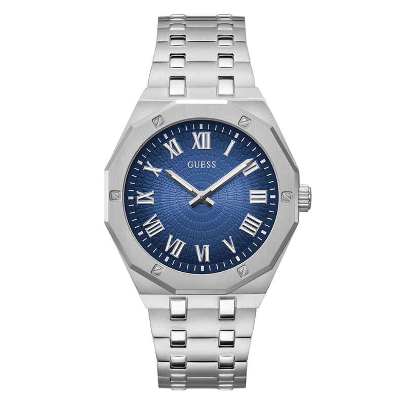 Guess Men's Silver Tone Analog Watch GW0575G4 - KRISHNA WATCH COMPANY