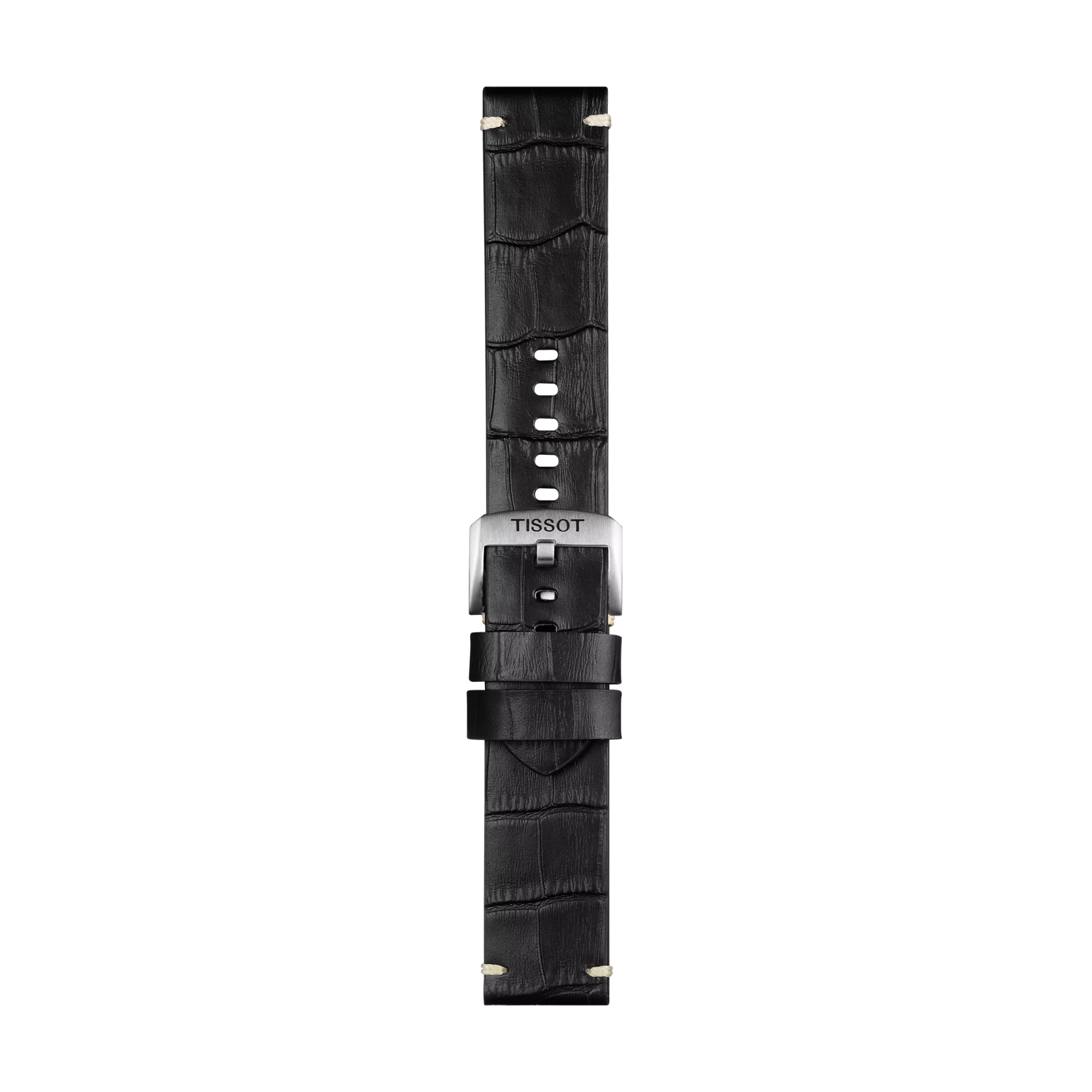 Tissot Official Black Leather Strap Lugs 22 mm - T852.046.775 - KRISHNA WATCH COMPANY