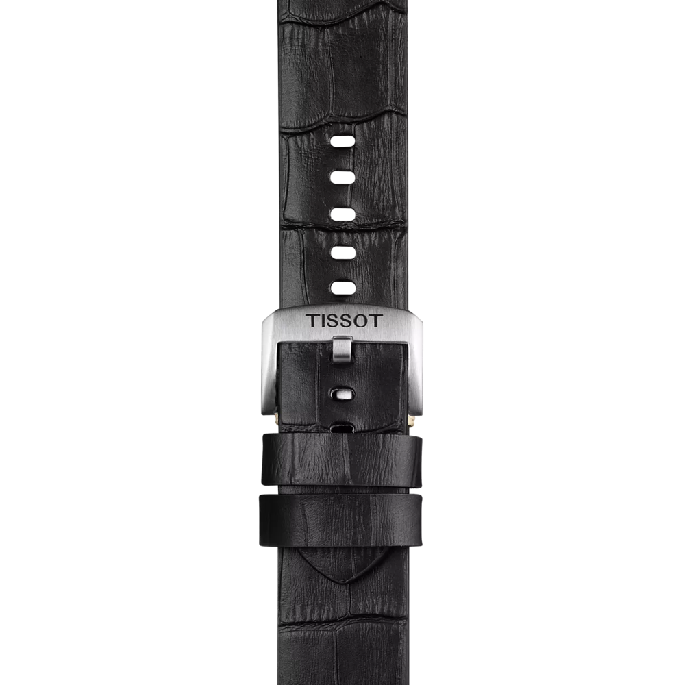 Tissot Official Black Leather Strap Lugs 22 mm - T852.046.775 - KRISHNA WATCH COMPANY