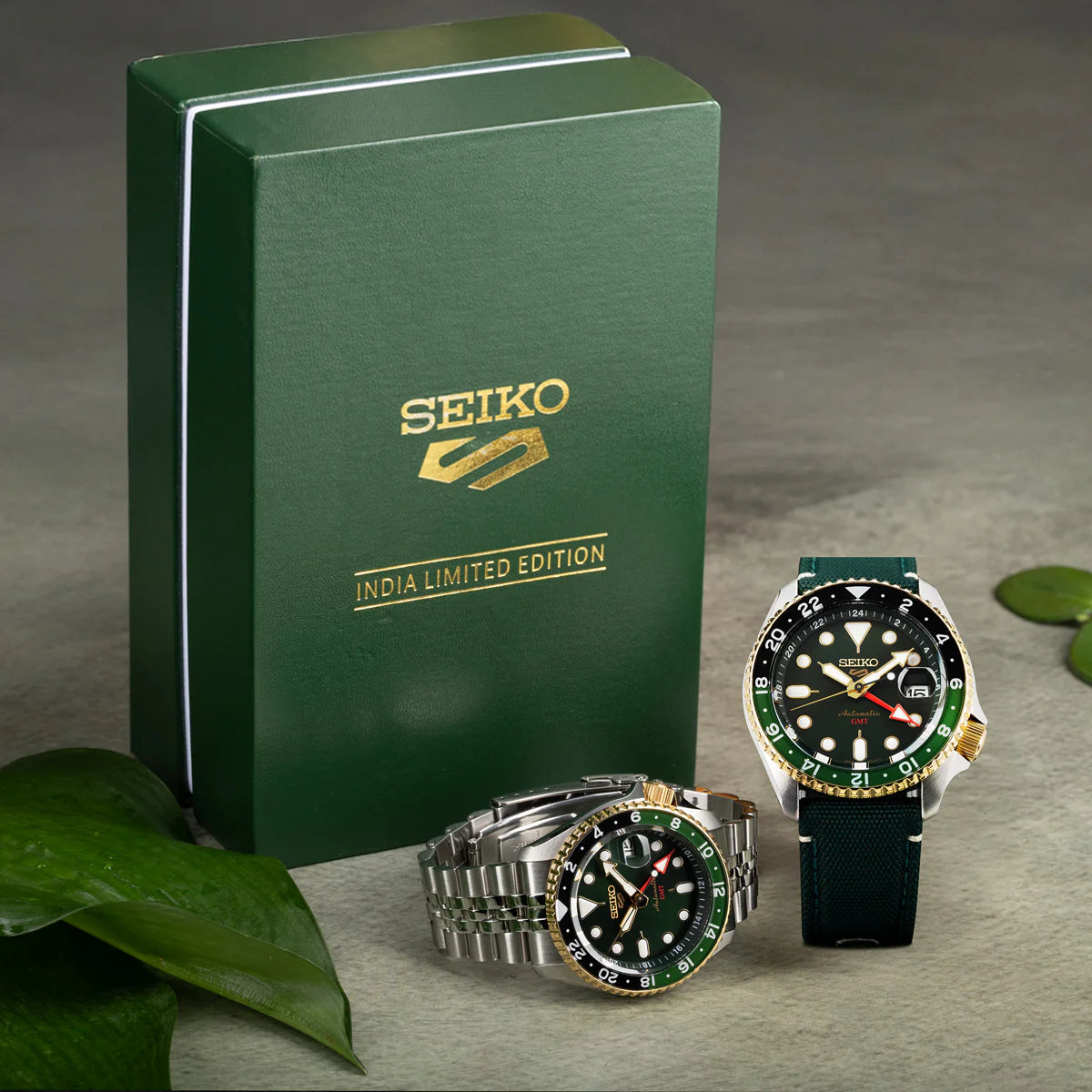 Seiko 5 Sports Forest Green Sunrise - India Limited Edition - SSK050K1 - KRISHNA WATCH COMPANY