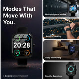 TIMEX iConnect Arc+ Smartwatch with 2.01 Inch IPS Display with BT Calling Smartwatch for Unisex - TWIXW1600T