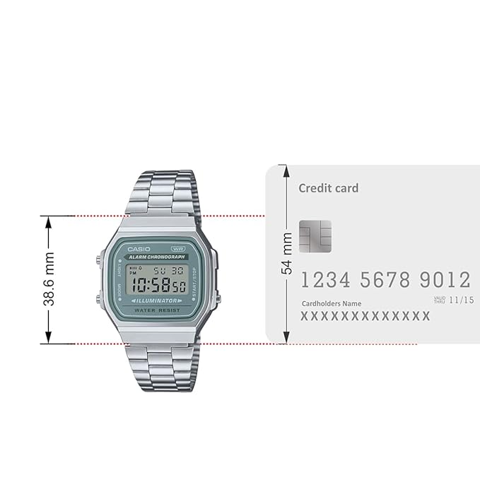 CASIOvintage digital A168WA-3AYDF - D330 - KRISHNA WATCH COMPANY