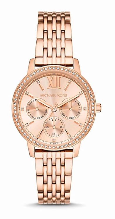 Michael Kors Melissa Rose Gold Stainless Steel Women's Watch MKO1081 - KRISHNA WATCH COMPANY