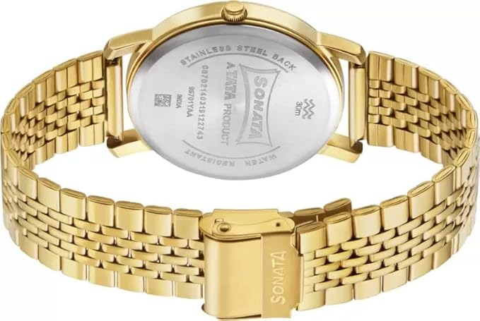 Sonata Essentials Analog Watch for Men 99701YM01 - KRISHNA WATCH COMPANY
