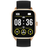 TIMEX iConnect Calling+ 2.01” TFT Display with 240x296 Pixel Resolution|Functional Crown|Bluetooth Calling|AI Voice Assist|100+ Sports Modes|100+ Watchfaces|Upto7 Days Battery(Normal Usage)-TWIXW503T