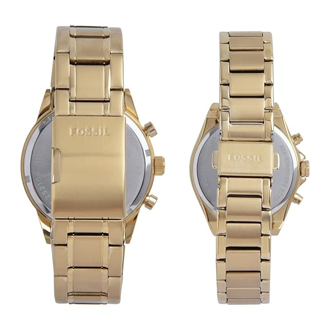 Fossil Modern Courier Chronograph Watch Set for Couples BQ2400SET - KRISHNA WATCH COMPANY