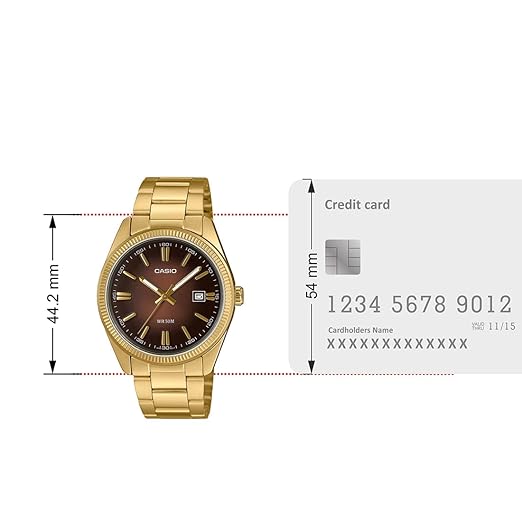 Casio ENTICER MEN MTP-1302PGC-5AVEF - A2375 - KRISHNA WATCH COMPANY