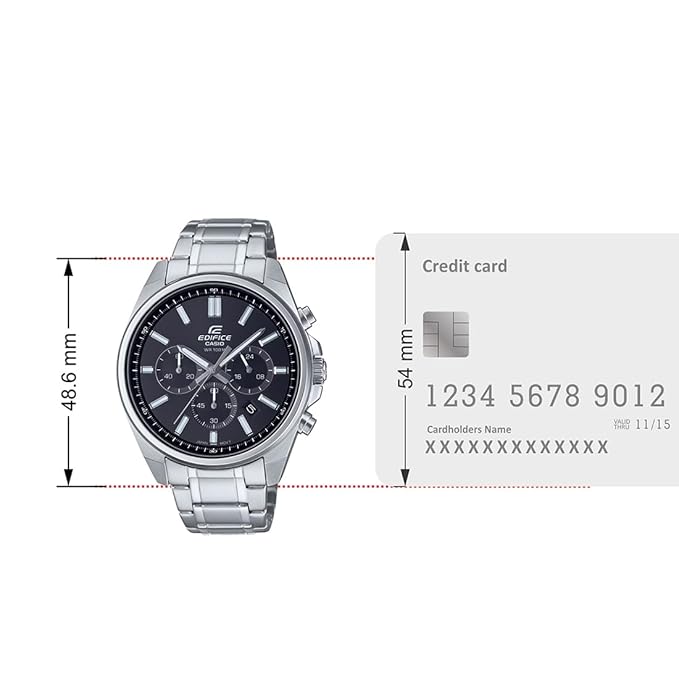 Classic Men's Watch EDIFICE EFV-650D-1AVDF (ED596) - KRISHNA WATCH COMPANY
